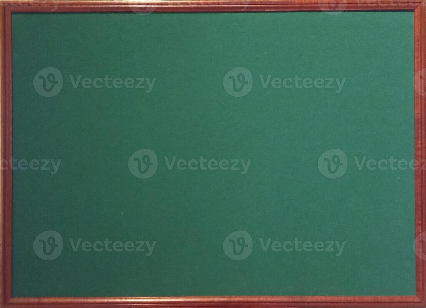 Green Felt Bulletin Board with Wooden Frame photo