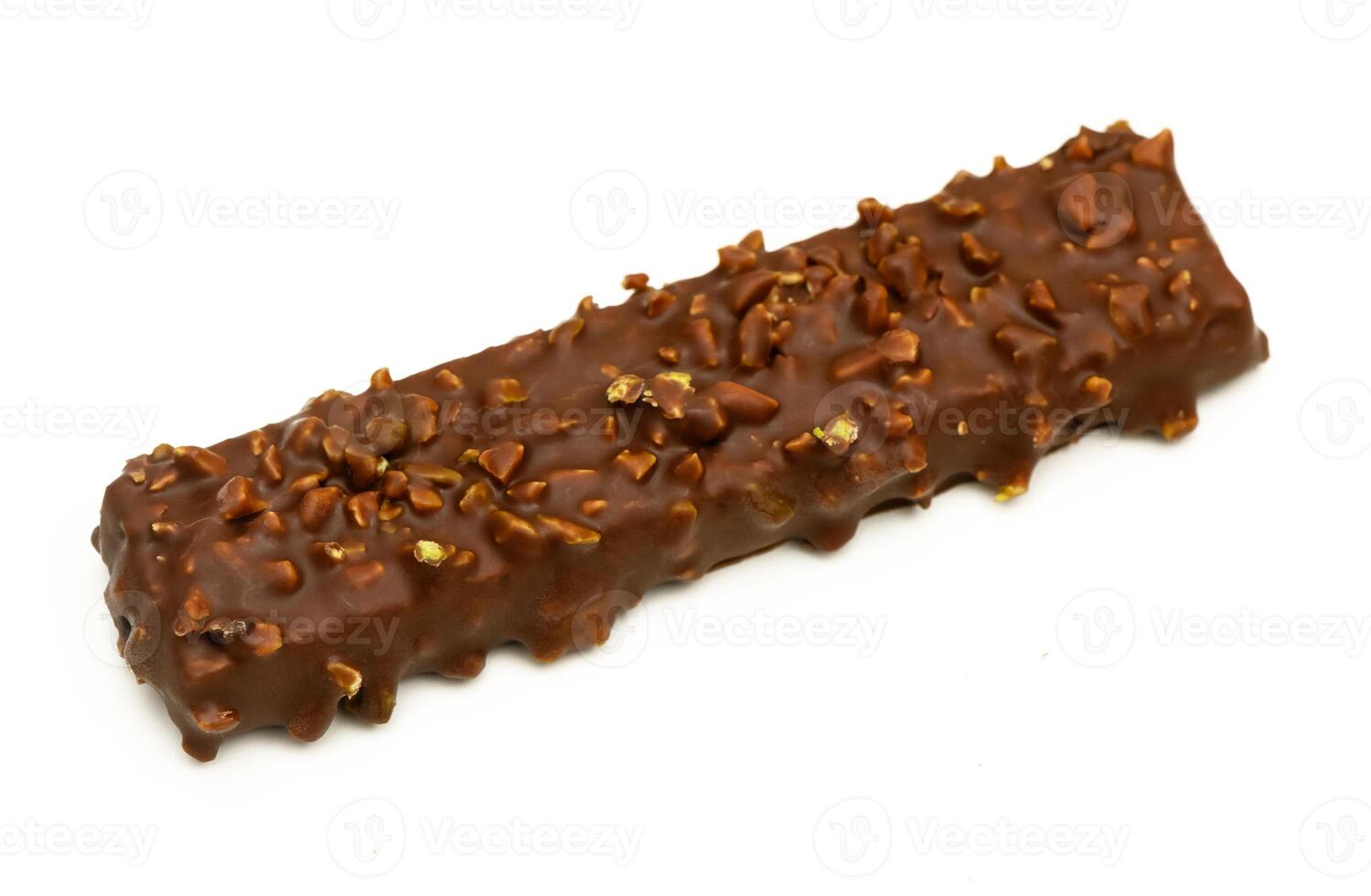 Delightful chocolate treat covered in crunchy nuts, perfect for a sweet photo