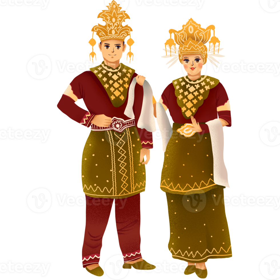 ethnic clothes of the Tidung tribe png