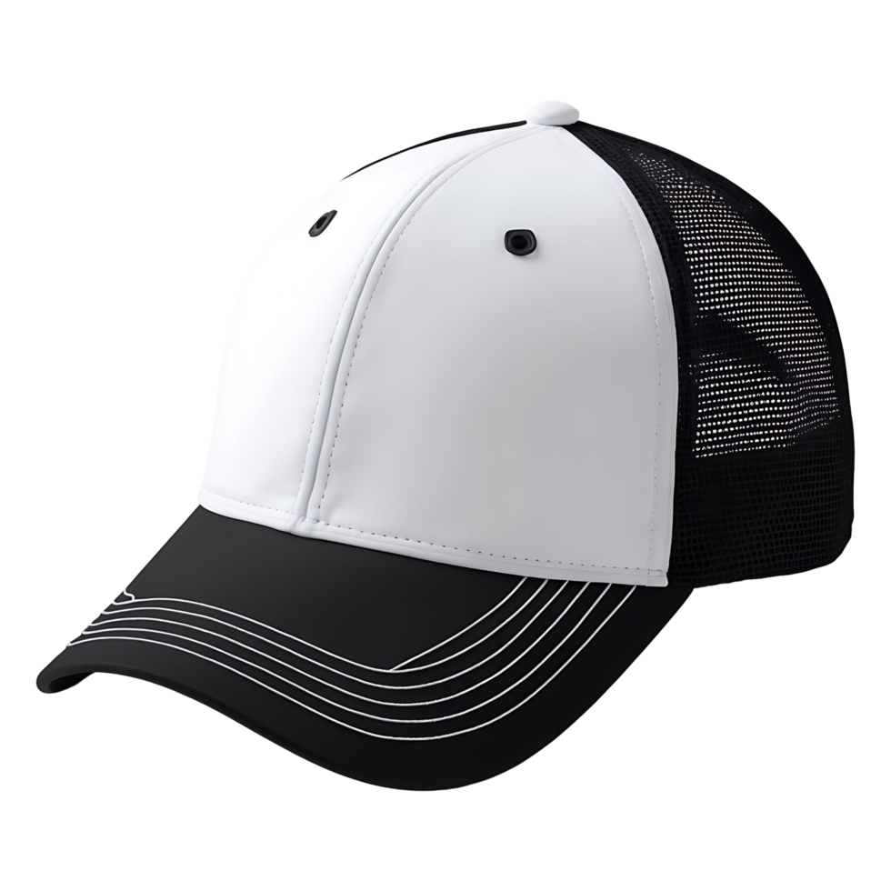 Modern Sports Cap with Mesh Back Perfect for Outdoor Style png