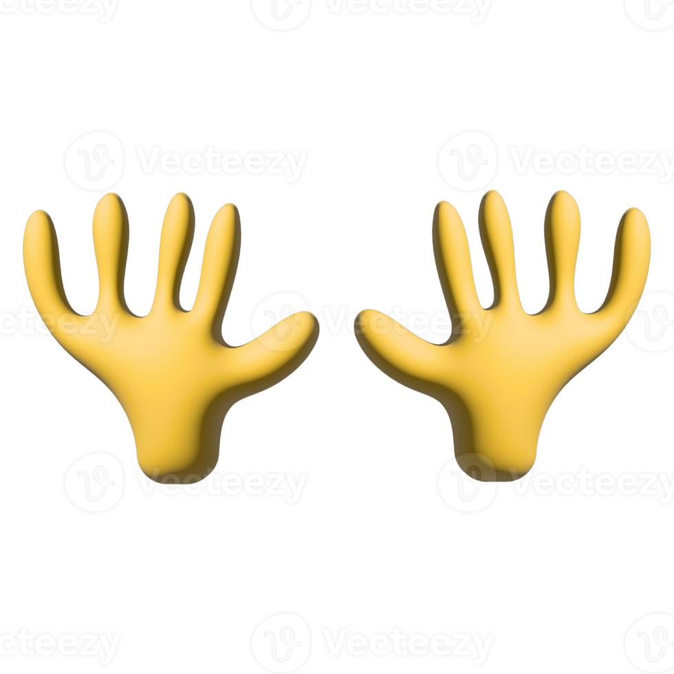 3d Cartoon Hands png