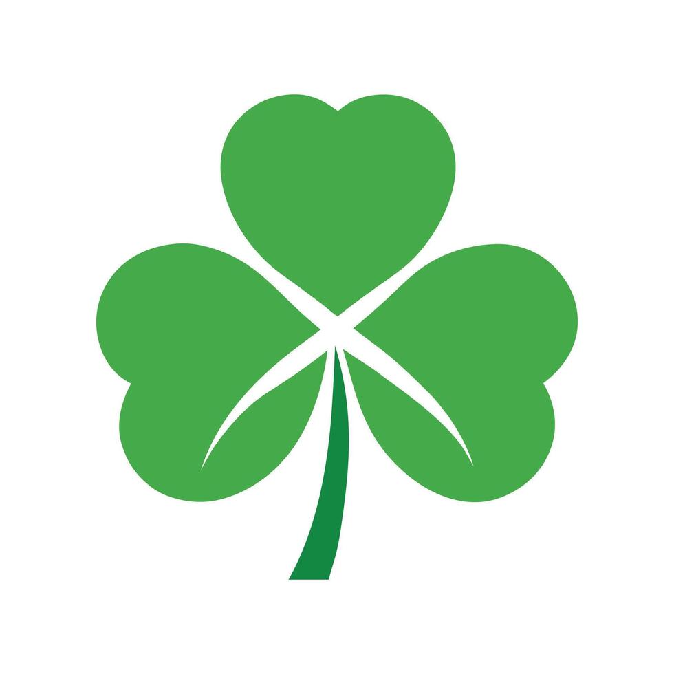 Leaf Logo for a Saint Patrick's Day design icon vector