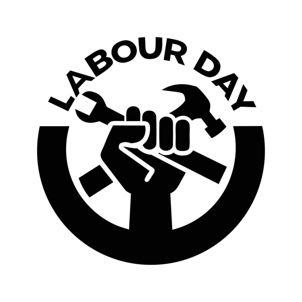 Labour day logo icon for May day vector