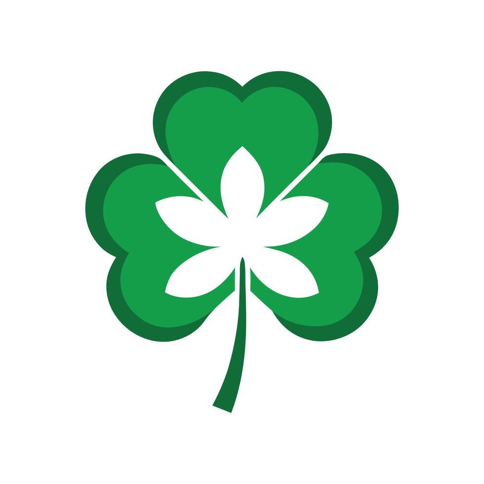 Leaf Logo for a Saint Patrick's Day vector