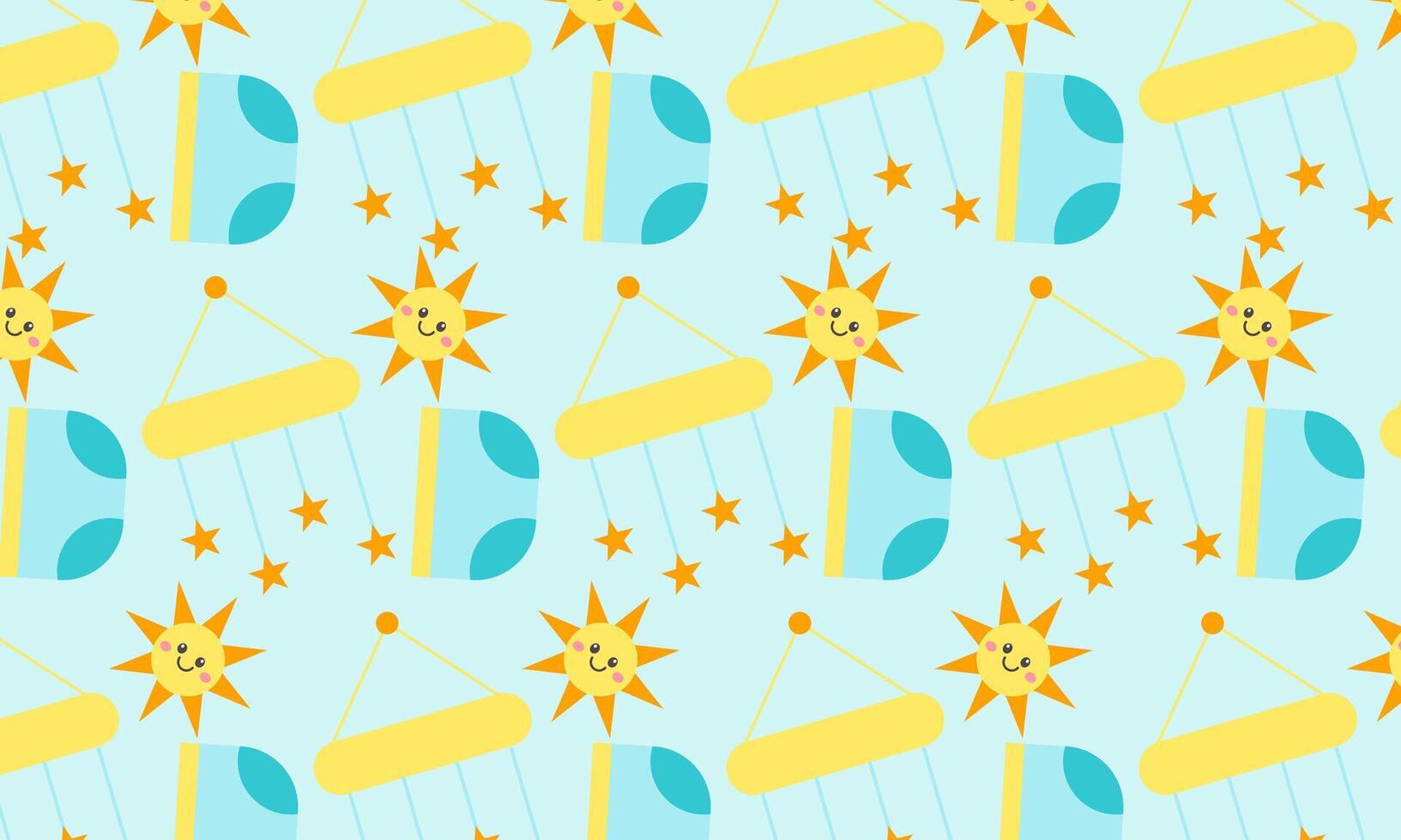Baby Background Pattern Stock Illustrations vector