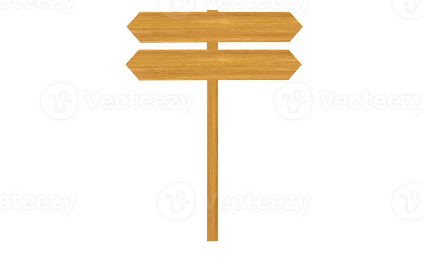wooden directional signspace for writing text, illustration, arrow pointing, transparent background. png