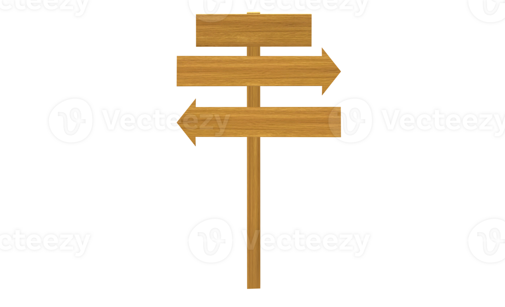 wooden signpost on a Wooden signboard, wooden texture, space for writing text, illustration, arrow pointing, transparent background. png