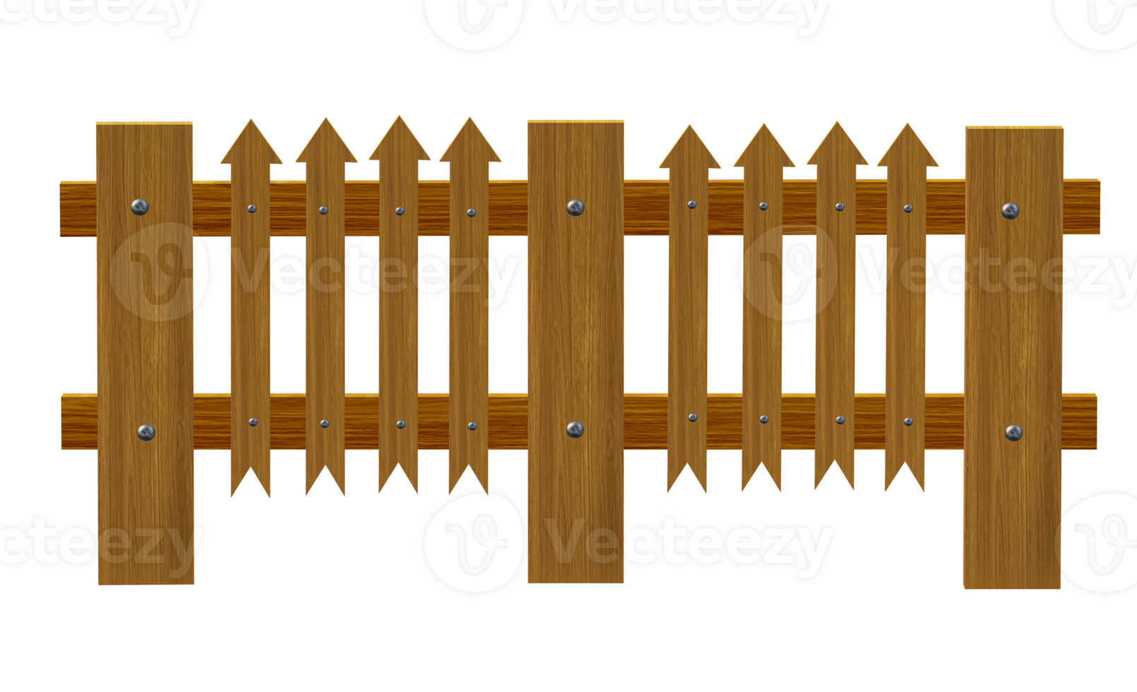 a wooden fence with a wooden fence post png