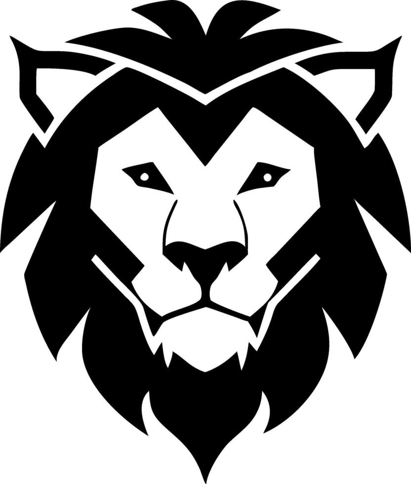 Stylized Lion Head Icons and Graphics vector