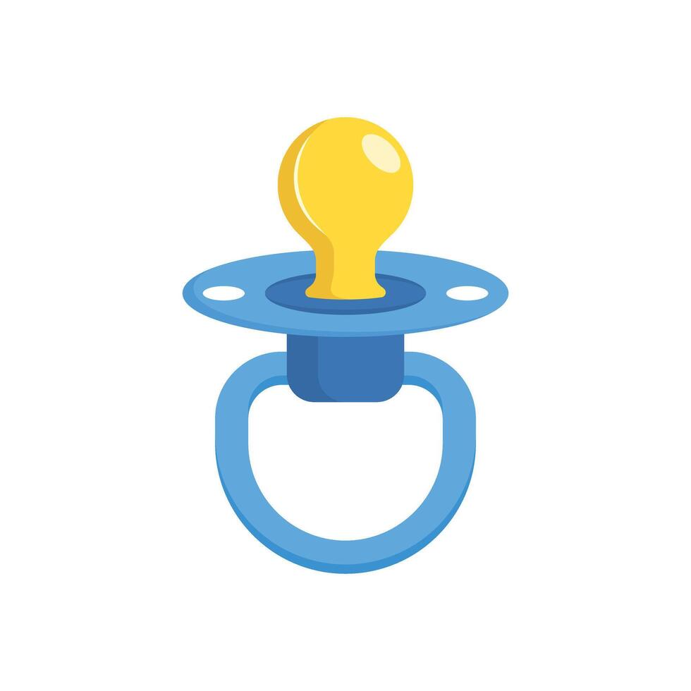 A pacifier with a light bulb on it vector