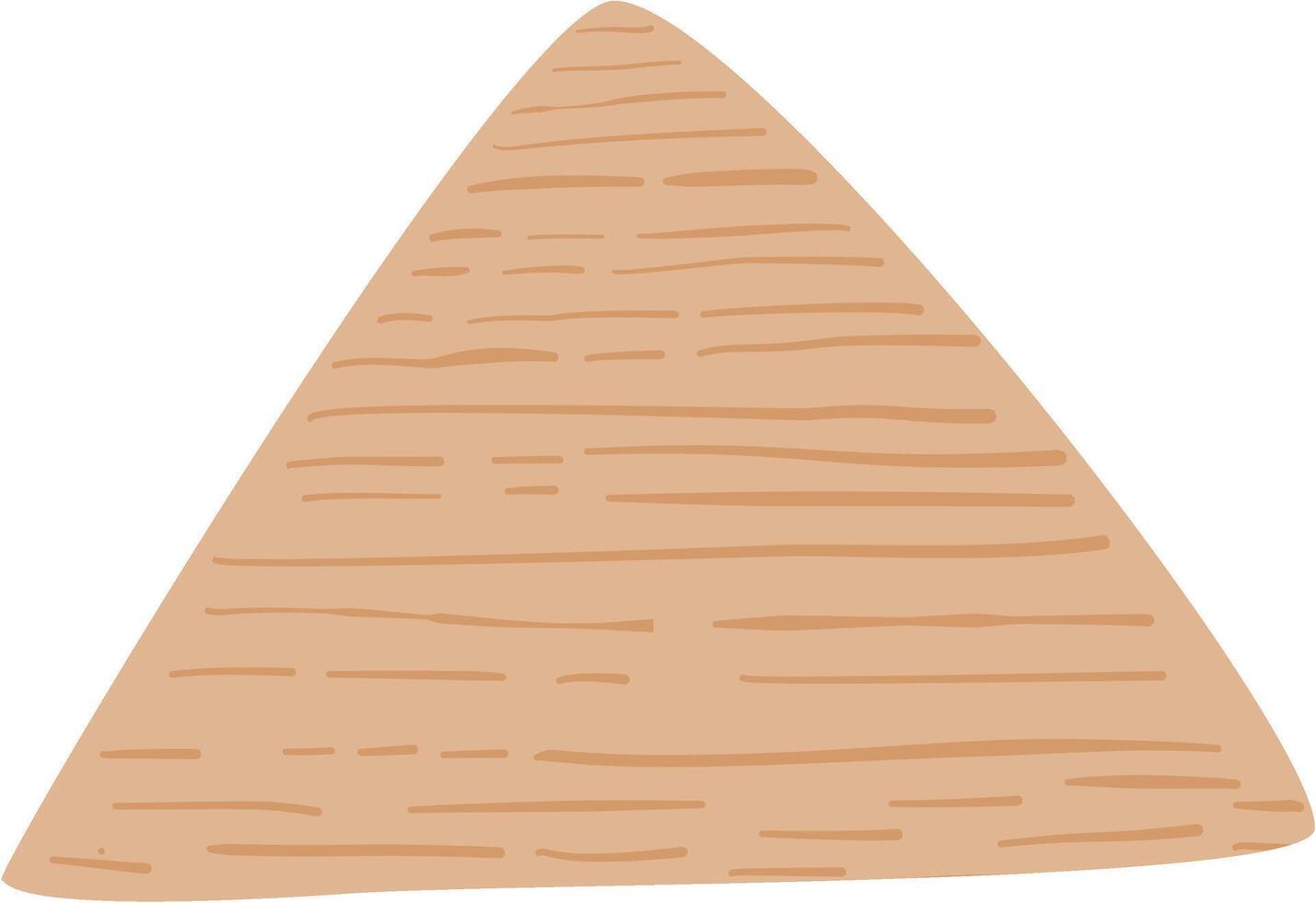 Pyramid Triangle Brown vector