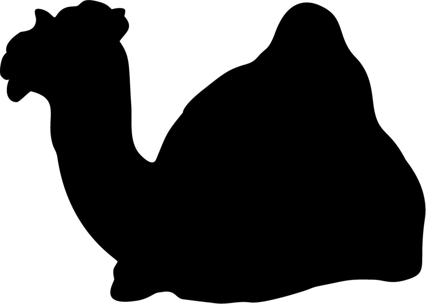 Relax Camel Silhouette vector