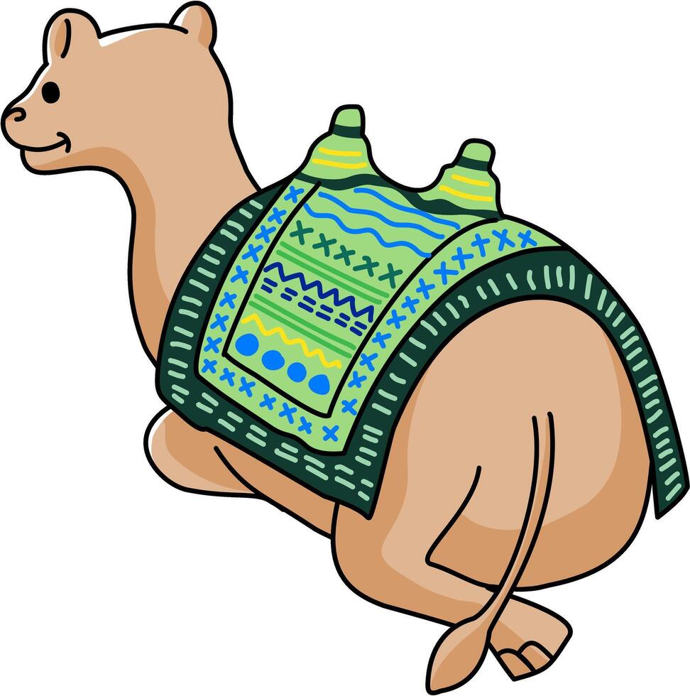 Show Butt Baby Camel vector