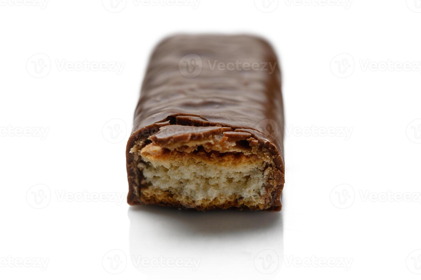 Delightful chocolate treat revealing a crunchy and creamy center perfect photo