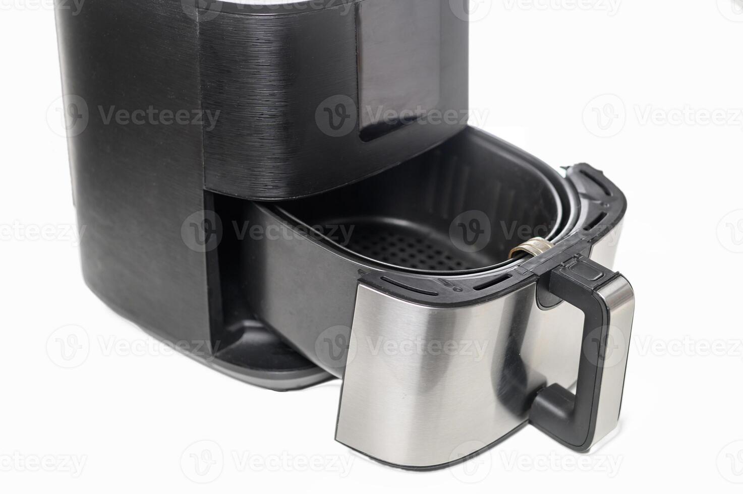 Exploring the sleek design and functionality modern air fryer with its unique features in focus photo