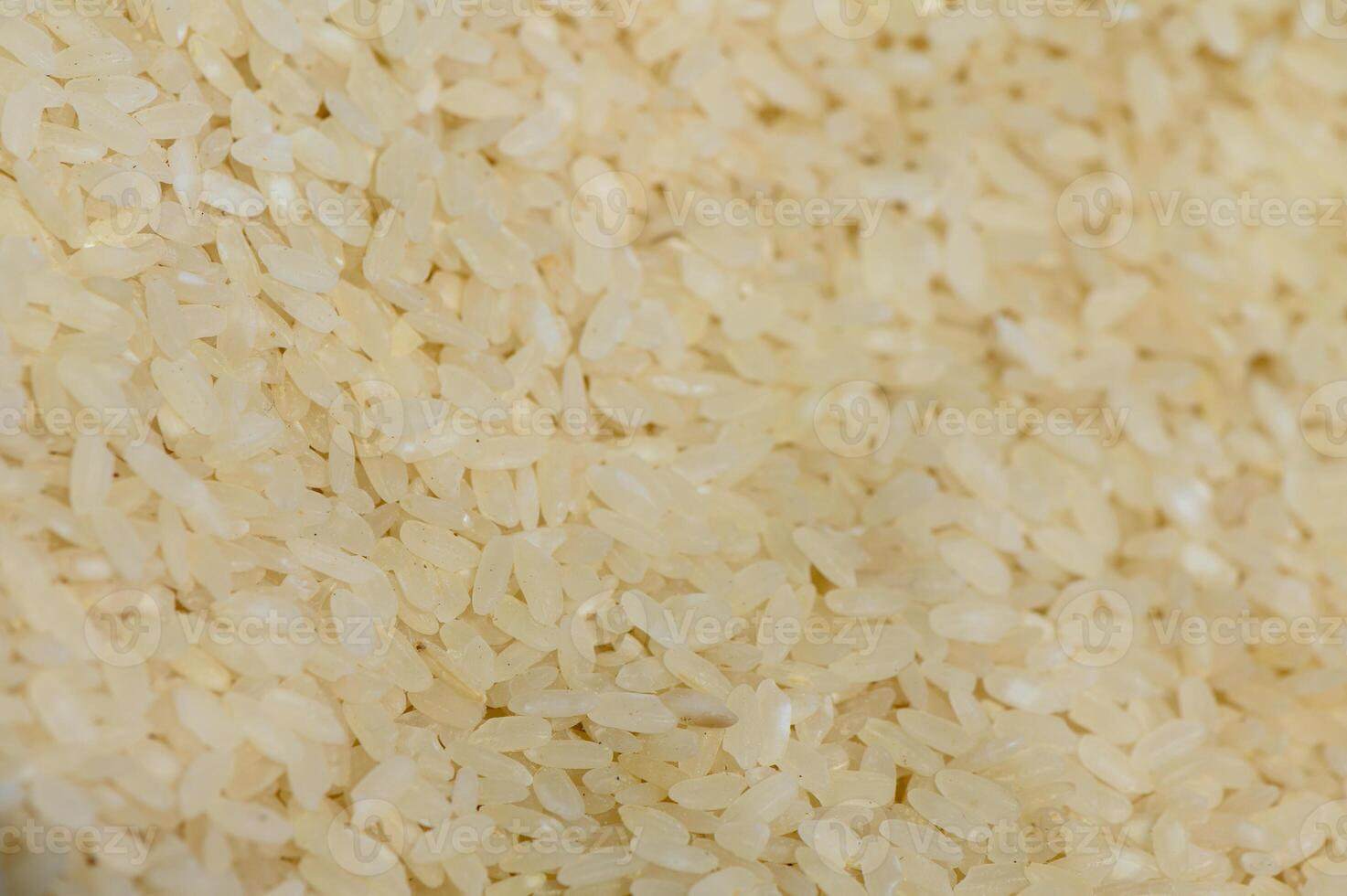 Exploring the textures of uncooked rice grains in a close-up view under soft lighting photo