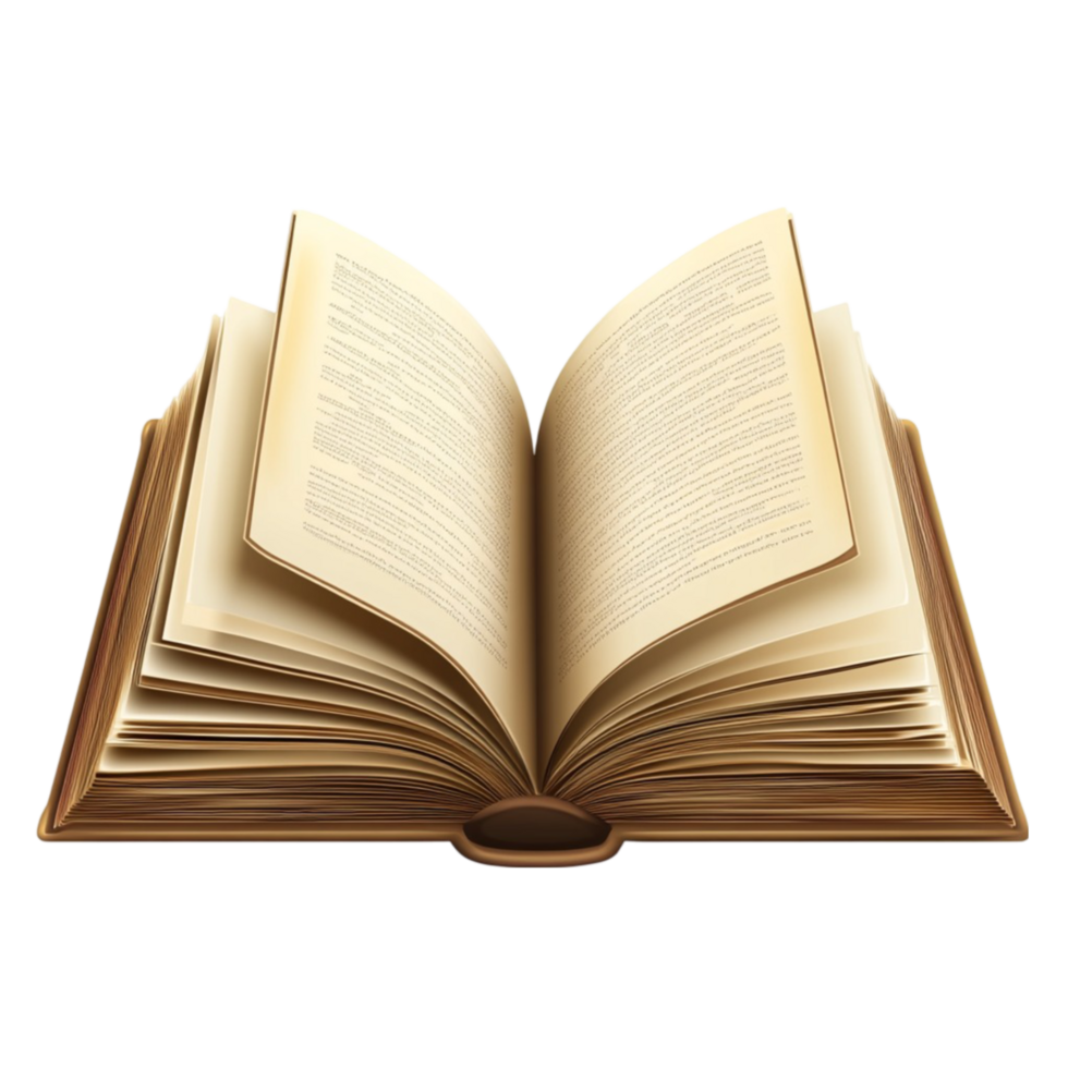 Classic Book Opened in the Middle png