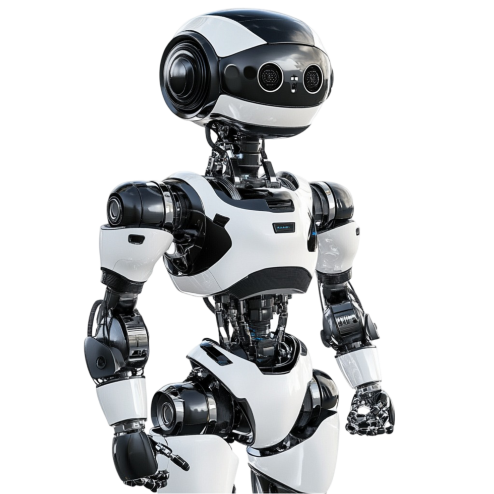 A robot standing in front png