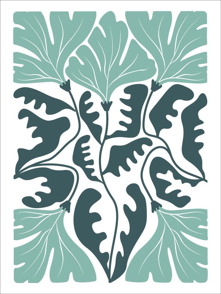 Psychedelic Floral Pattern in Abstract Form vector