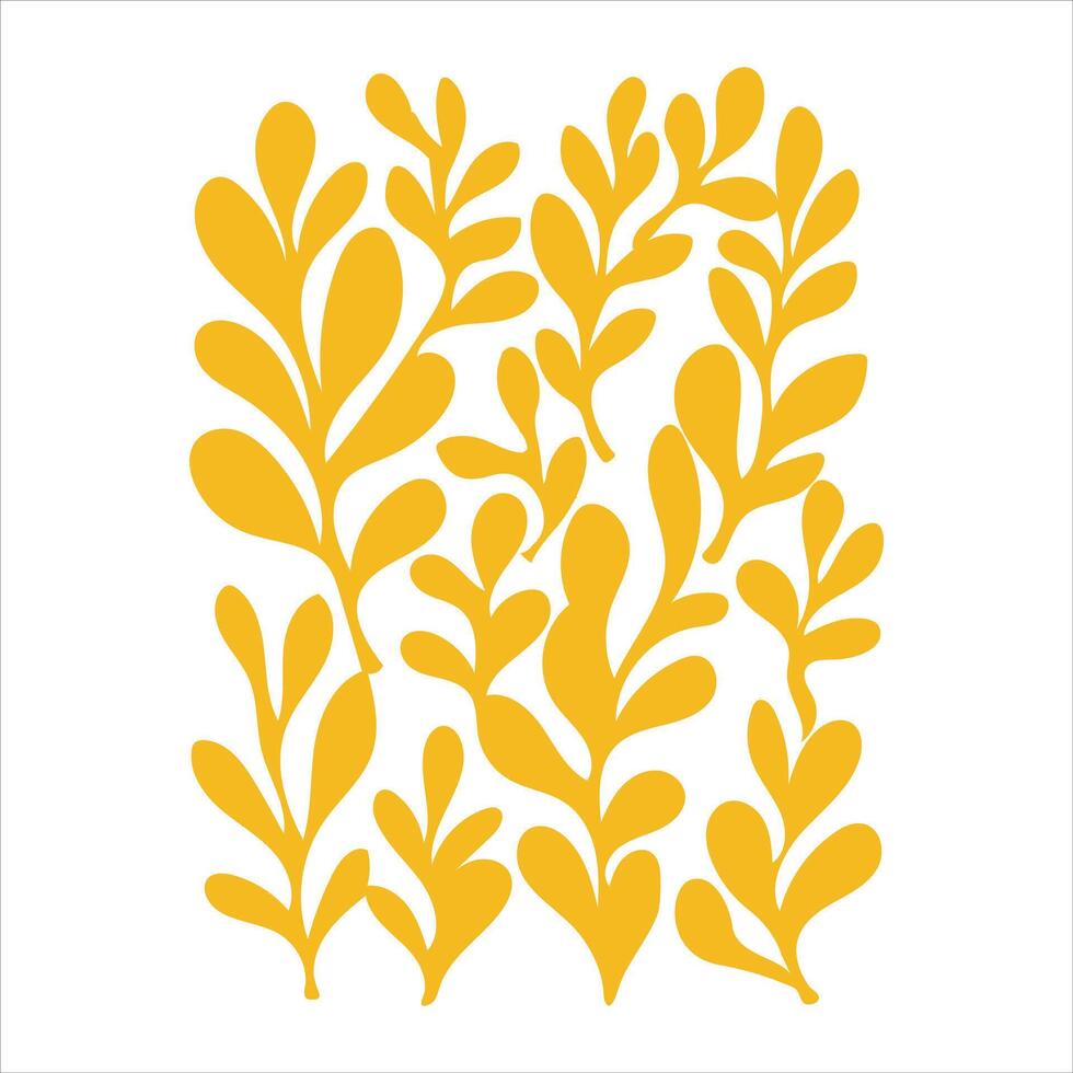 Stylized Boho Bloom Design in Retro Artistic Style vector