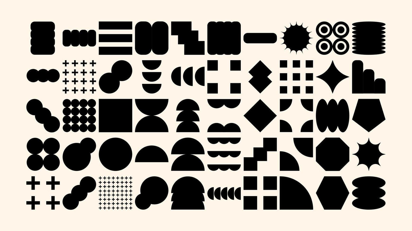 Pastel geometric elements templates. Crayon doodles, lines, shapes, and patterns for playful branding, stories, and posts vector