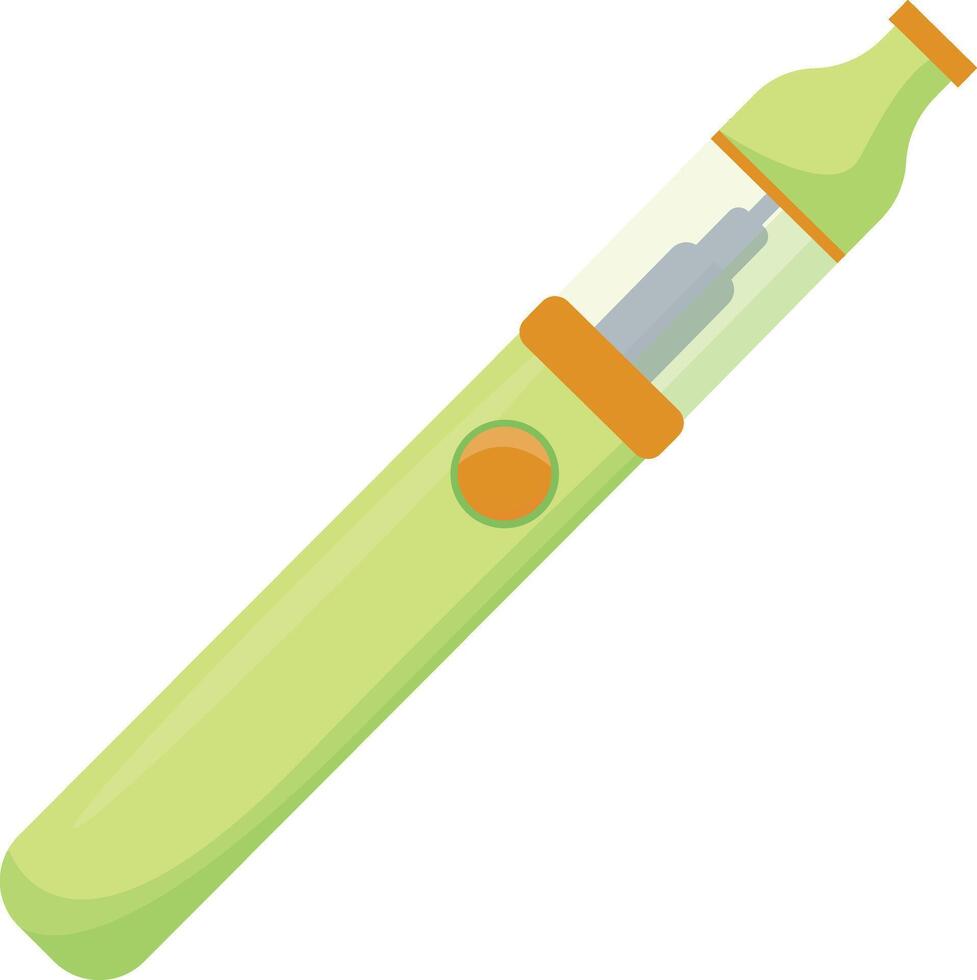 Green E-cigarette for Smoking vector