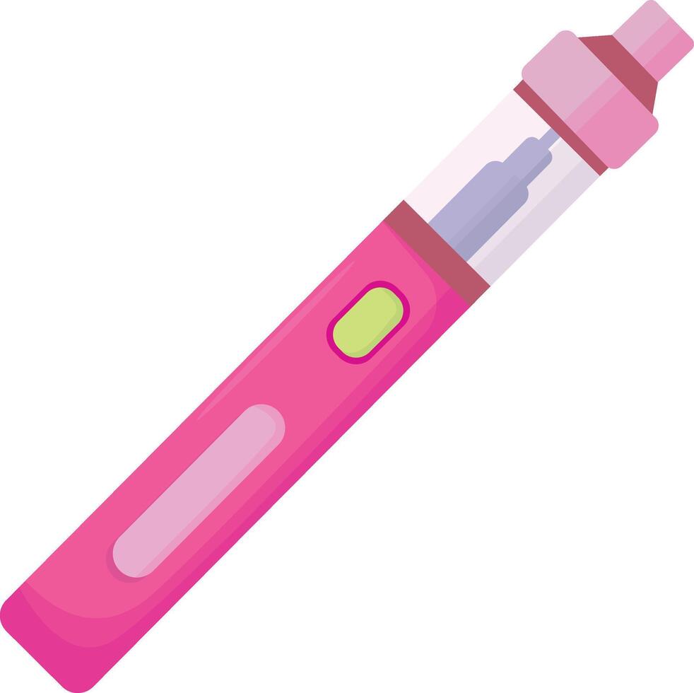 Bright Pink Vape Pen vector