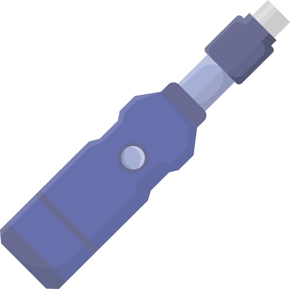 Purple Handheld Smoking Vape vector