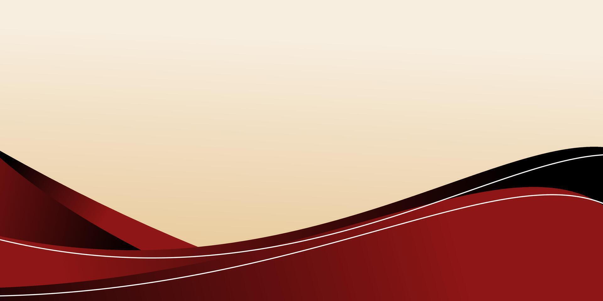 red, black and beige gradient background, free copy space area design. template for banner, poster, social media. vector