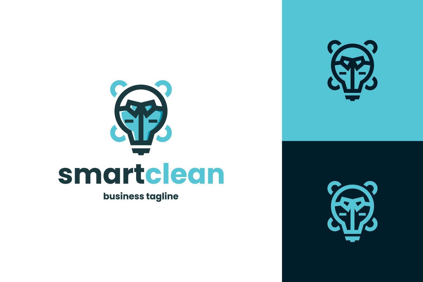 smart laundry logo design vector