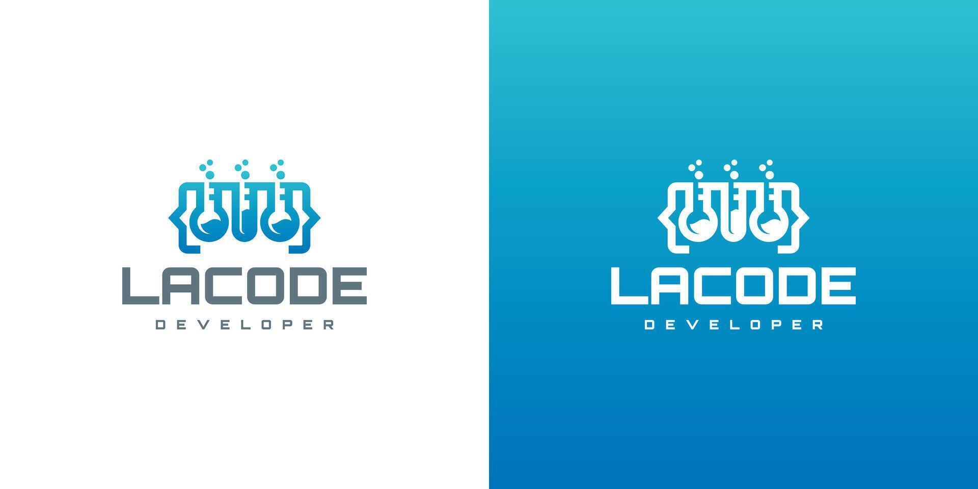 lab code logo design 60440730 Vector Art at Vecteezy