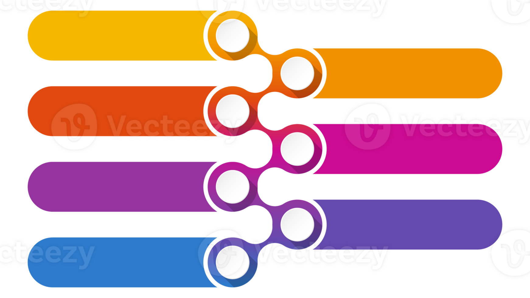 Infographic 7 option or step for presentation. png