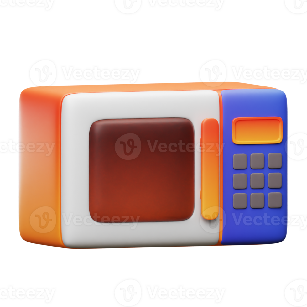 Microwave 3D Object Illustration png