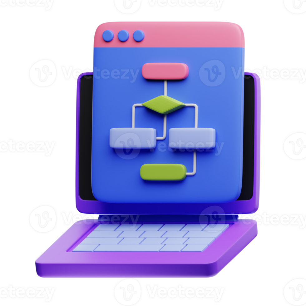 Algorithma 3D Object Illustration png