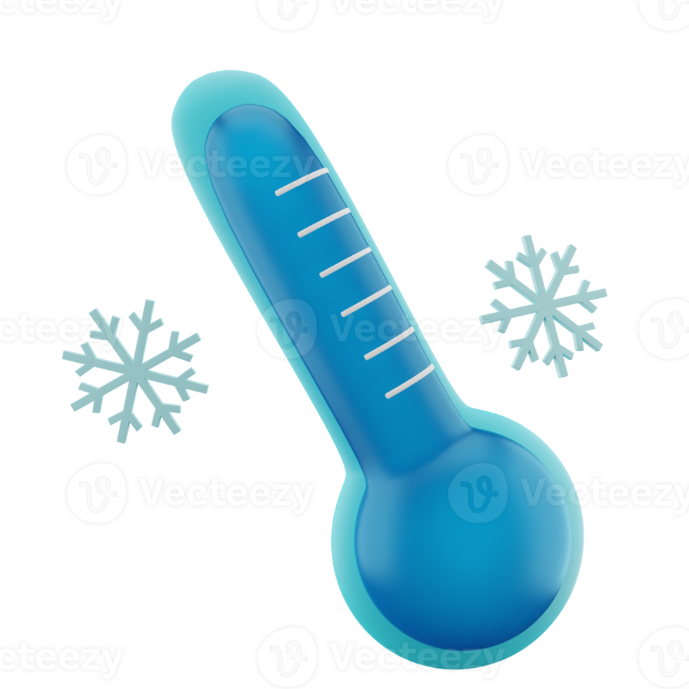 Cold Temprature 3D Icon Illustration png