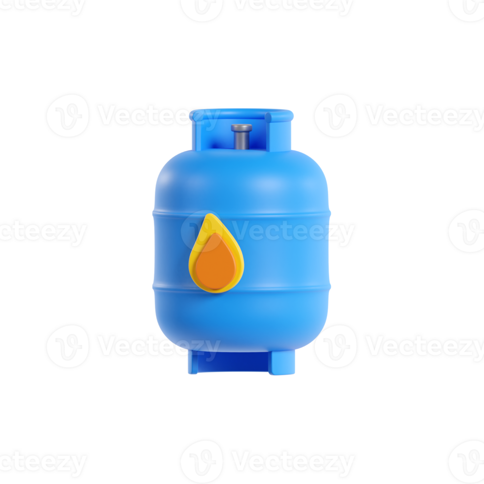 Gas Tank 3D Illustration png