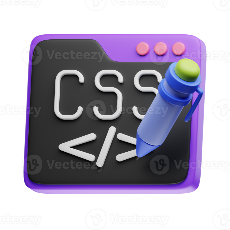 CSS 3D Object Illustration png