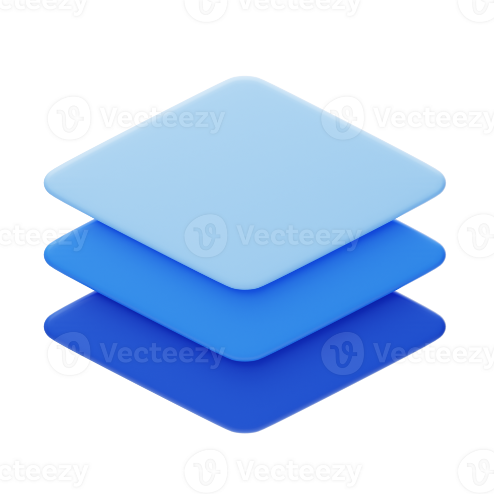 Layers 3D Icon Illustration png