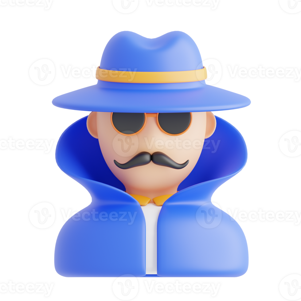 Anonymous 3D Icon Illustration png