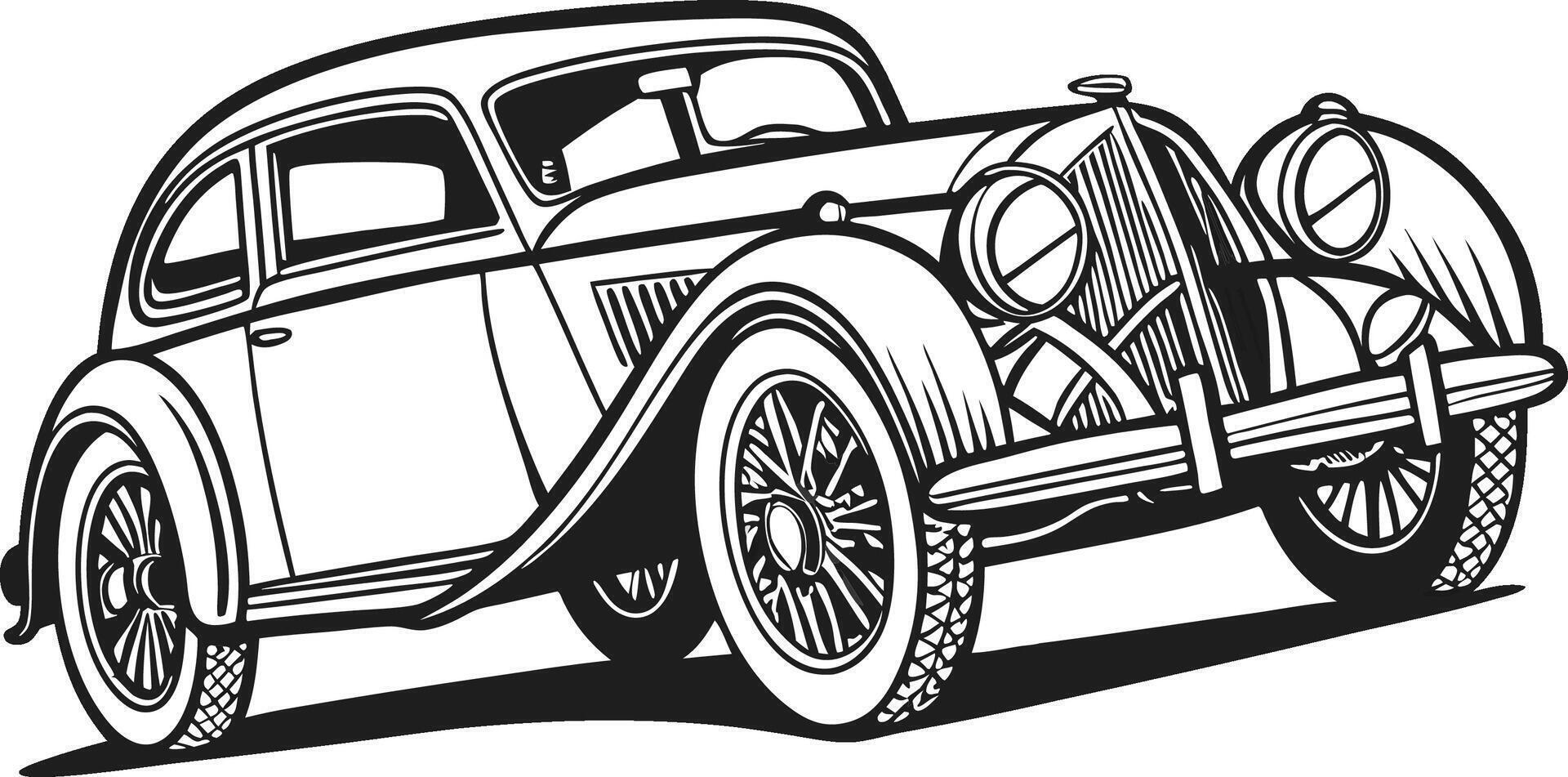 Classic Retro Car vector