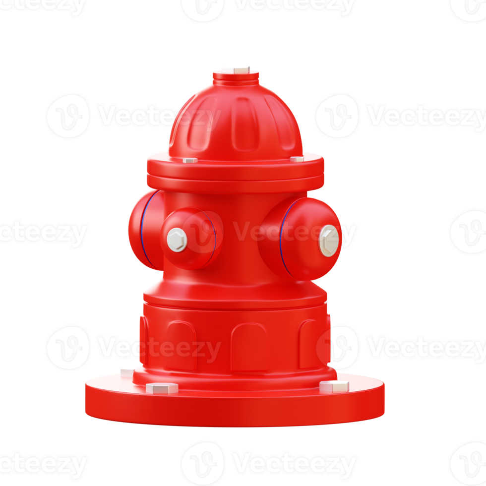 Hydrant 3D Illustration png