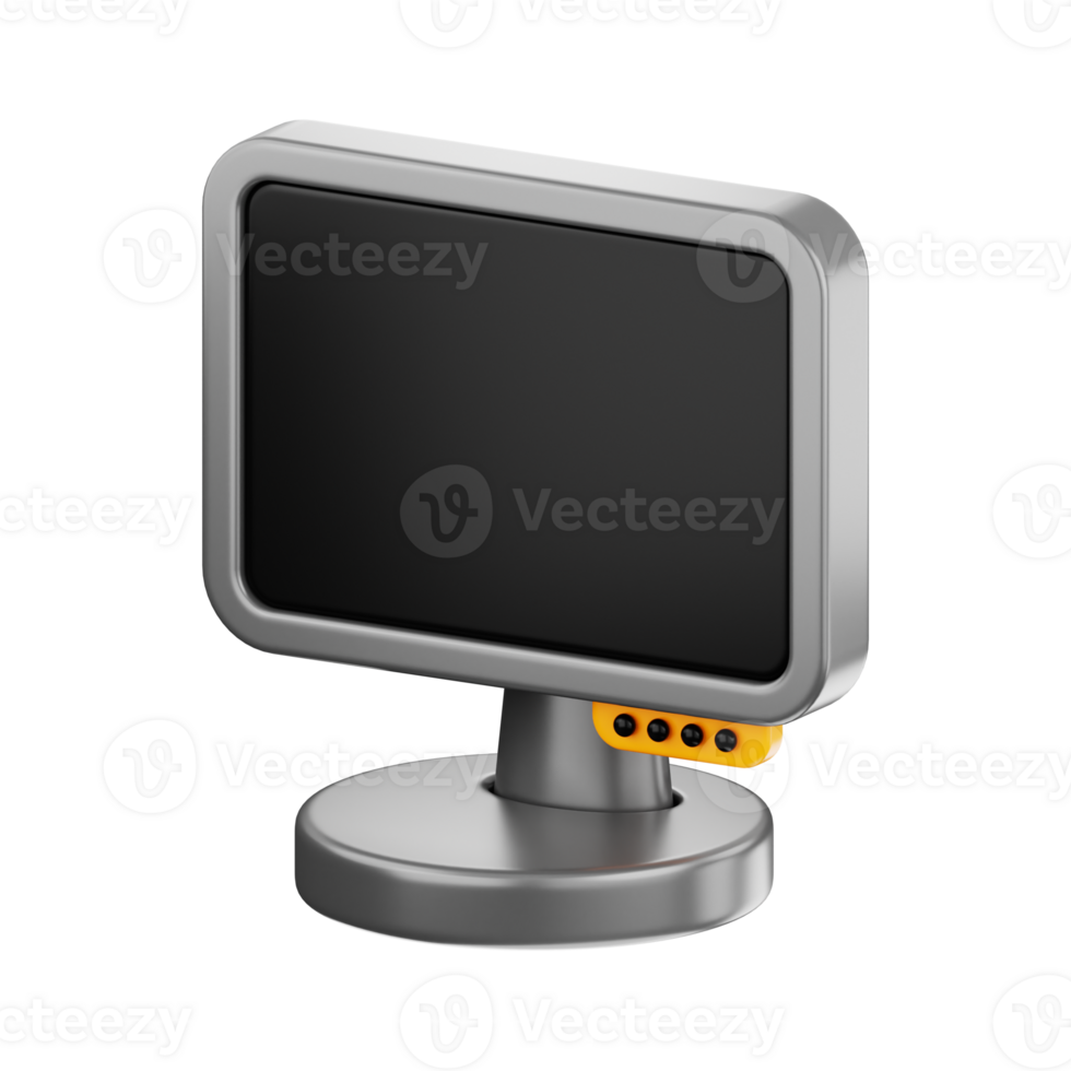 Computer Monitor 3D Object Illustration png