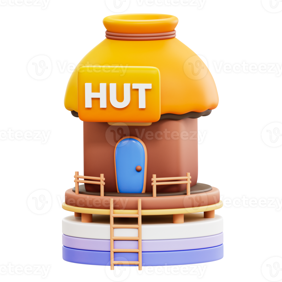Hut 3D Illustration png