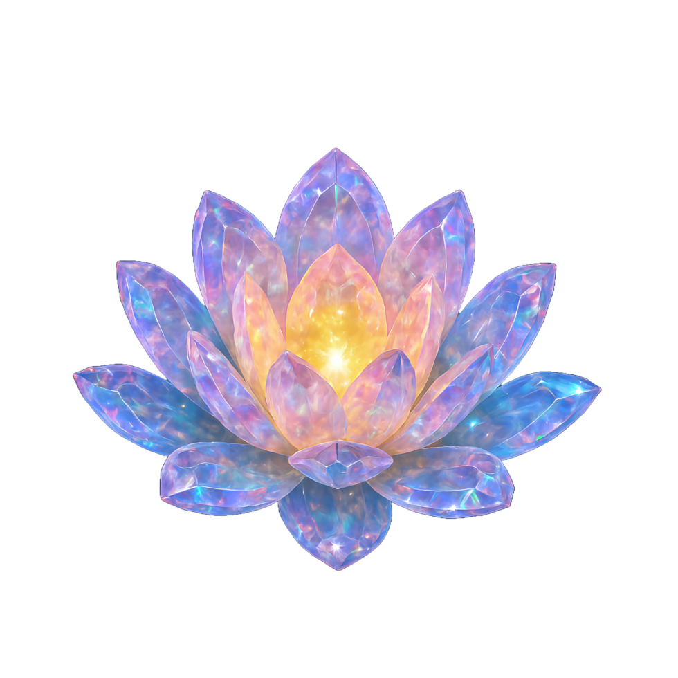 Magical lotus flower png