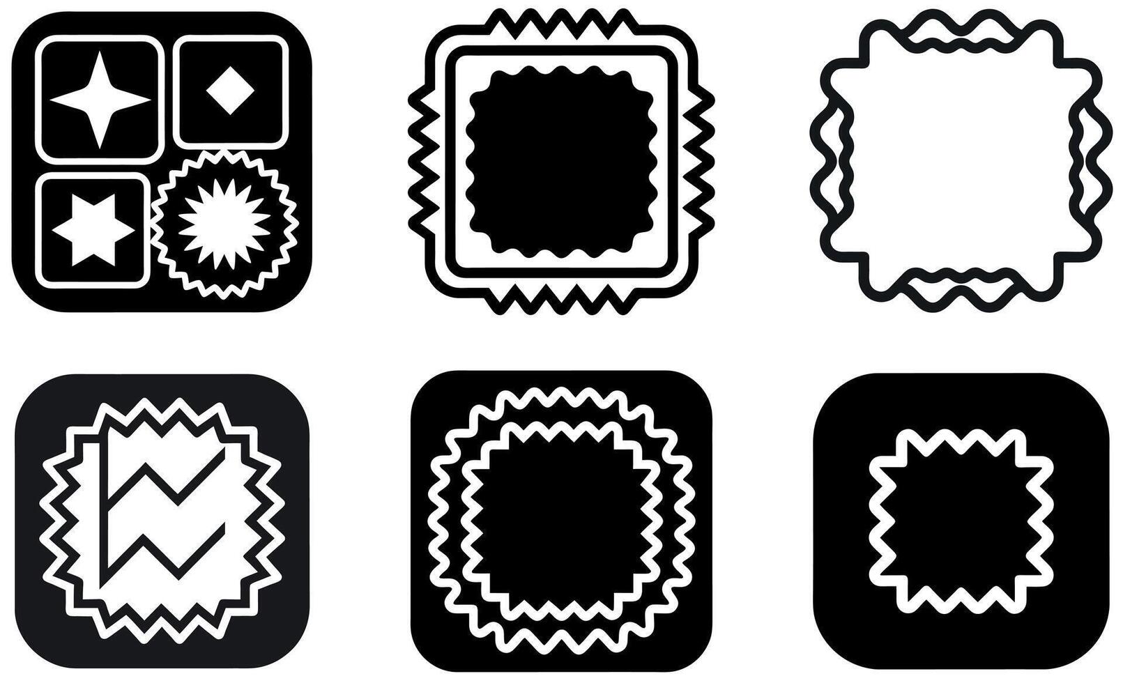 Abstract Icon Set vector