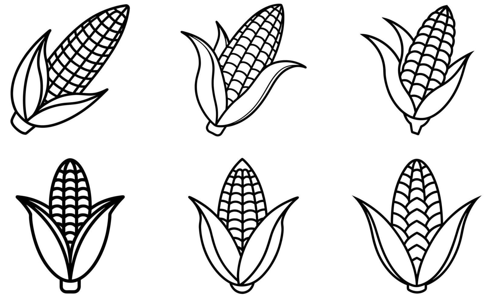 Corn Icon Illustrations design vector