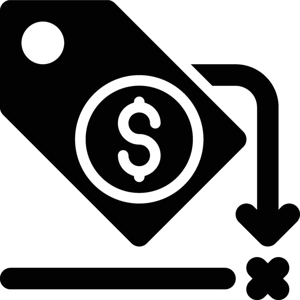 Price Floor, Pricing, Price Control Glyph Solid Icon vector