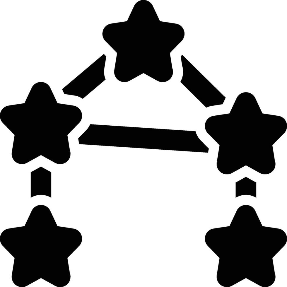 Constellation, Stars, Astronomy Glyph Solid Icon vector