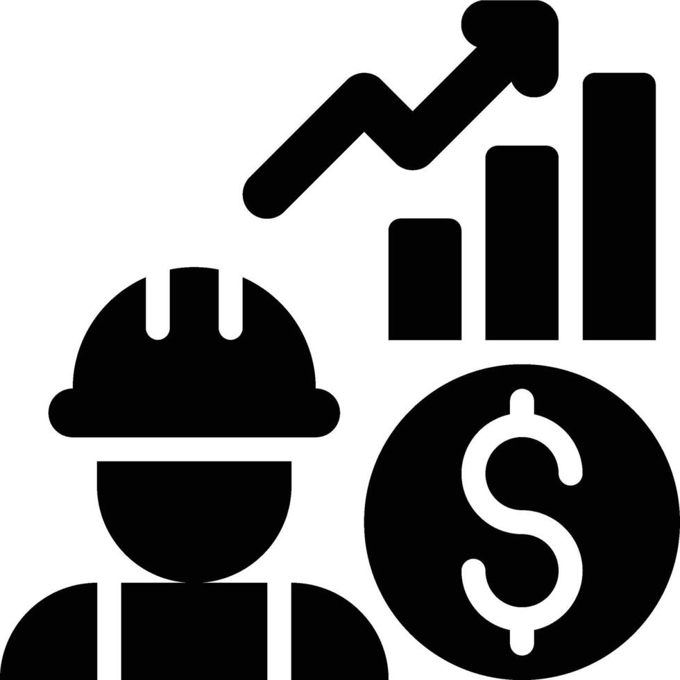 Labor Economics, Labour Economics, Labor Glyph Solid Icon vector