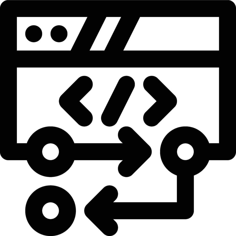 Planning, Web Development, Web Planning Outline Icon vector